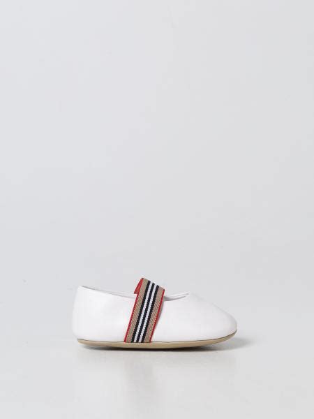 burberry girls white taren pants|girls Burberry shoes.